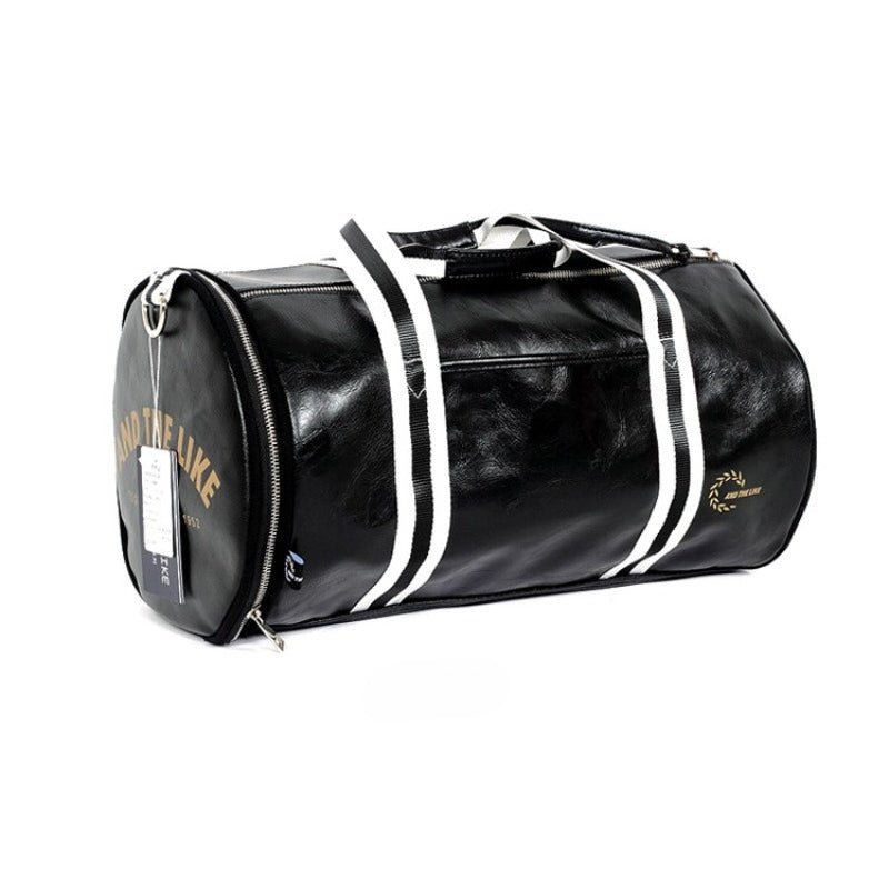 Leather duffel bag messenger bag travel bag fitness bag women's portable training bag