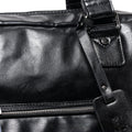 Leather duffel bag men's travel bag large capacity portable messenger bag leisure travel shoulder bag luggage bag