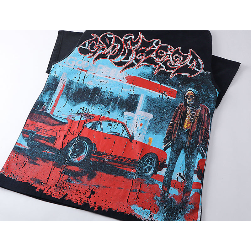 Godspeed T-Shirt Retro Fantasy Pattern