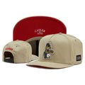 Trendy flat brimmed snapback hats cartoon