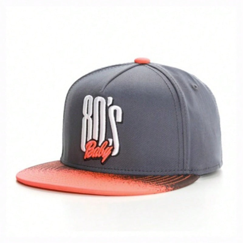 Trendy flat brimmed snapback hats 80baby
