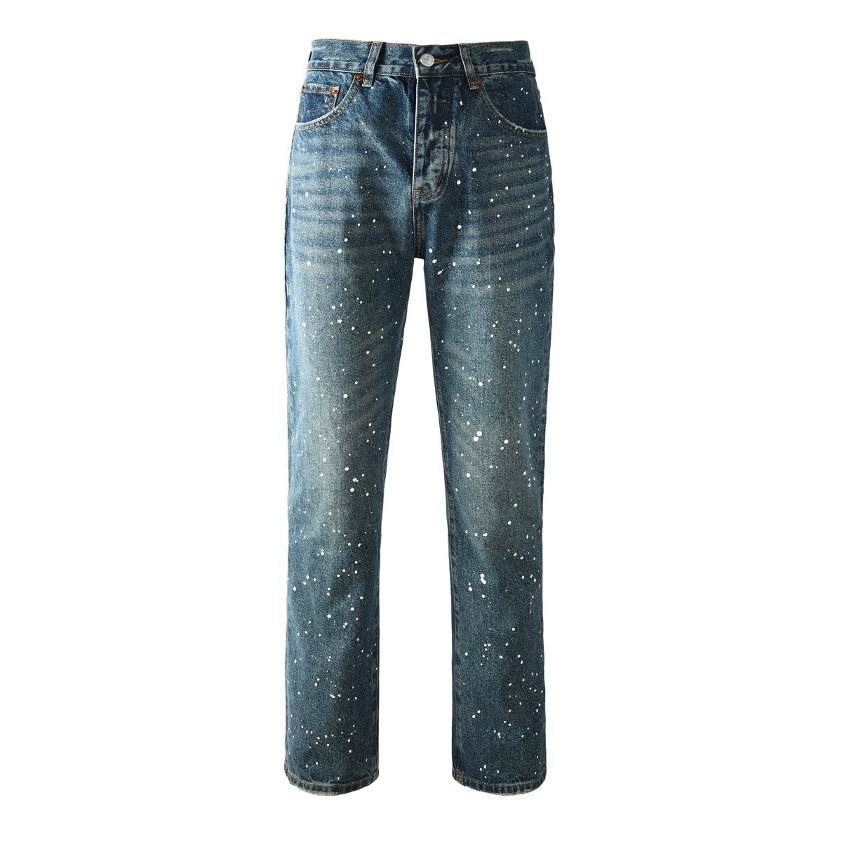 Mens trendy purple jeans, 100% cotton Jeans Rhinestones #9139