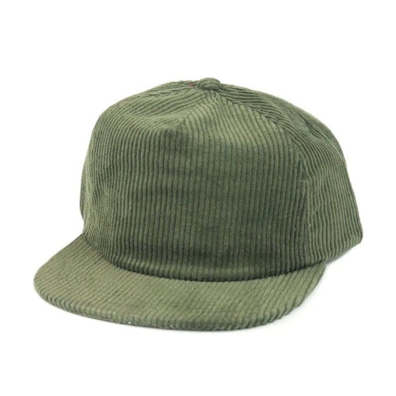 Trendy flat brimmed snapback hats corduroy retro