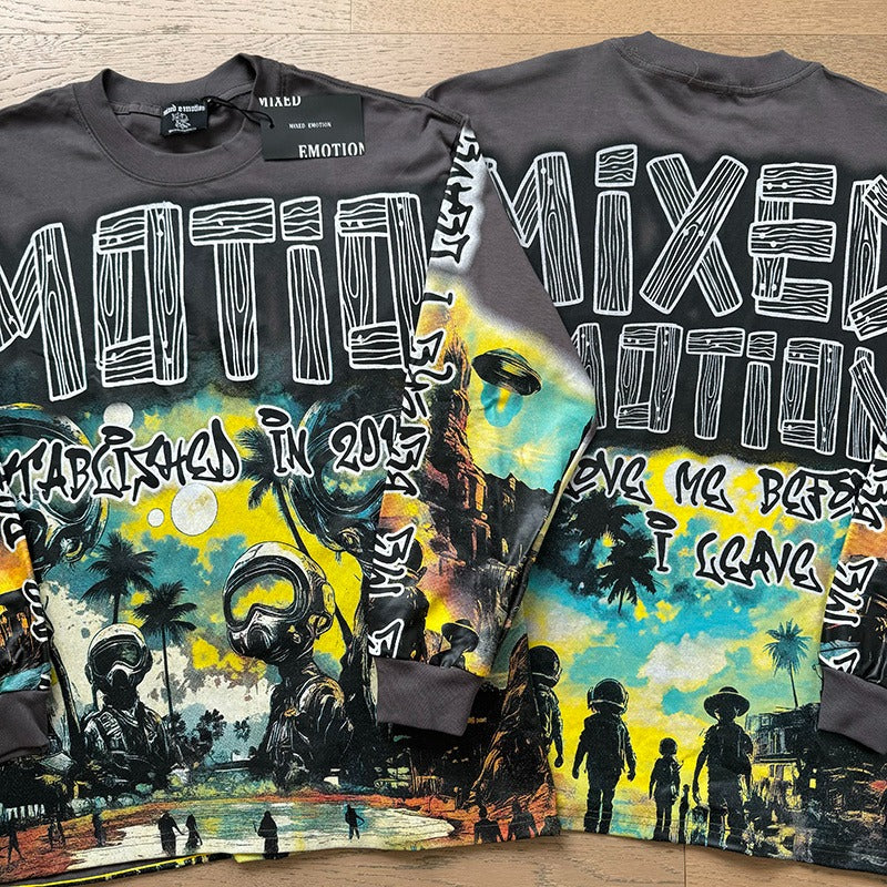 Mixed Emotion Long-Sleeved Shirt