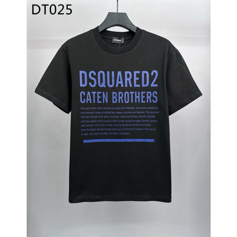 DSQ2 T Shirts Crew Neck Cotton Bottom Shirt
