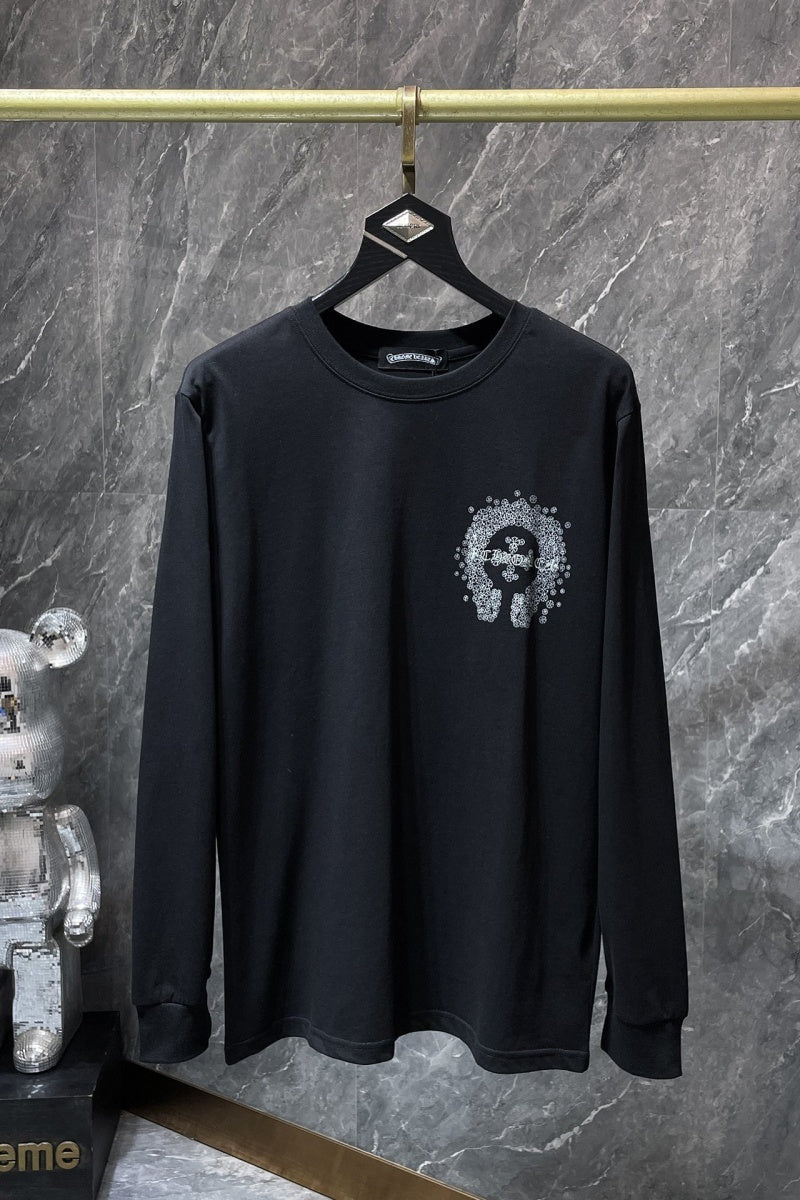 Chrome heart Long Sleeve Shirts High-quality 100% cotton streetwear