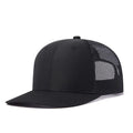 Trendy flat brimmed snapback hats summer mesh breathable