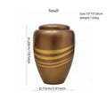 Pet Urn Creative Resin Craft Urn, Golden Thread Hairy Child Memorial Sealed Jar Pet Relatives Memorial Jar