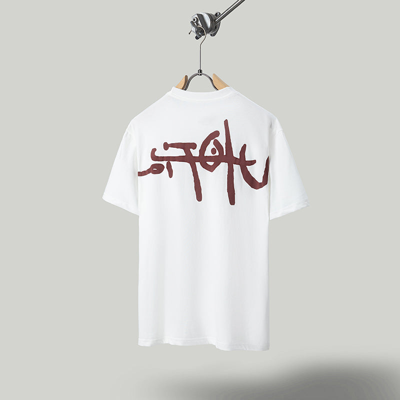 Travis Scott T Shirts Cactus Jack x Utopia x KAW joint doll short sleeve