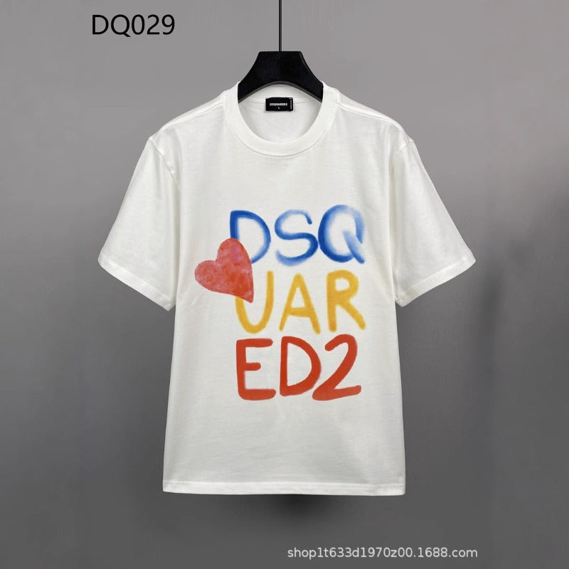DSQ2 T Shirts Color Letter Print