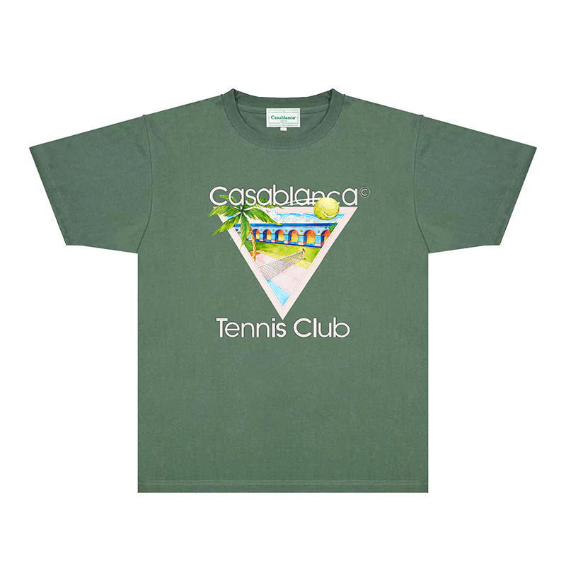 Casablanca T Shirts Fashion Print Street