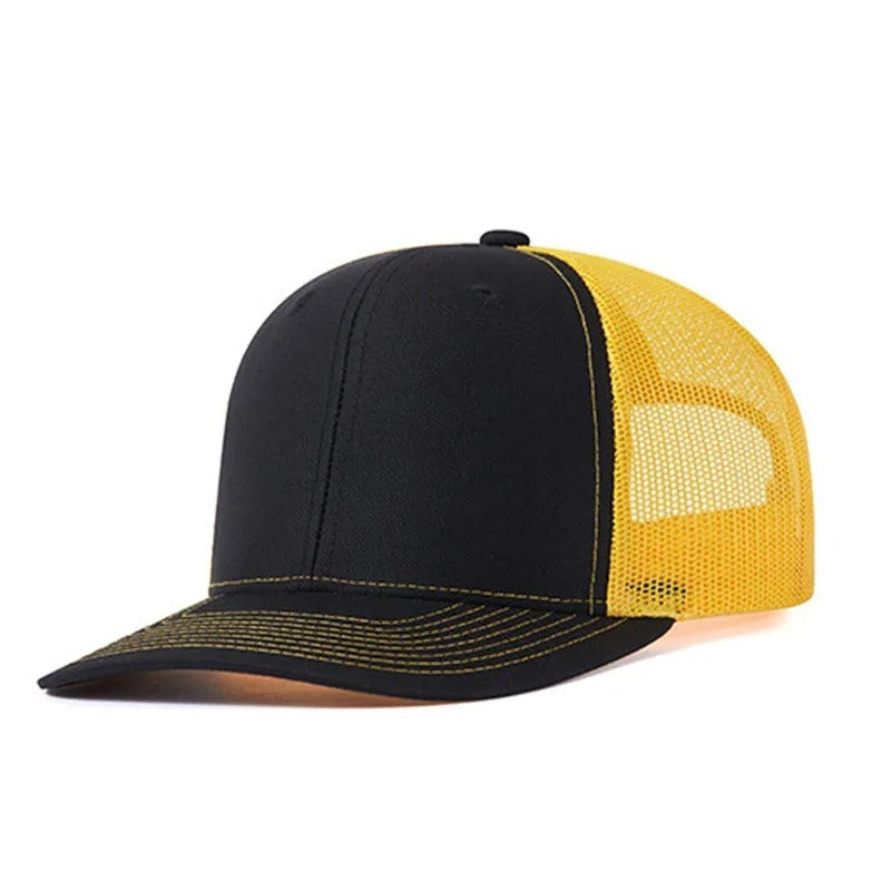 Trendy flat brimmed snapback hats breathable