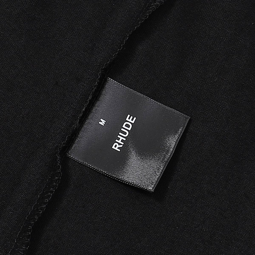 Rhude T Shirts Racing Tire Change Scene Printed Cotton Casual Short Sleeves Men and Women