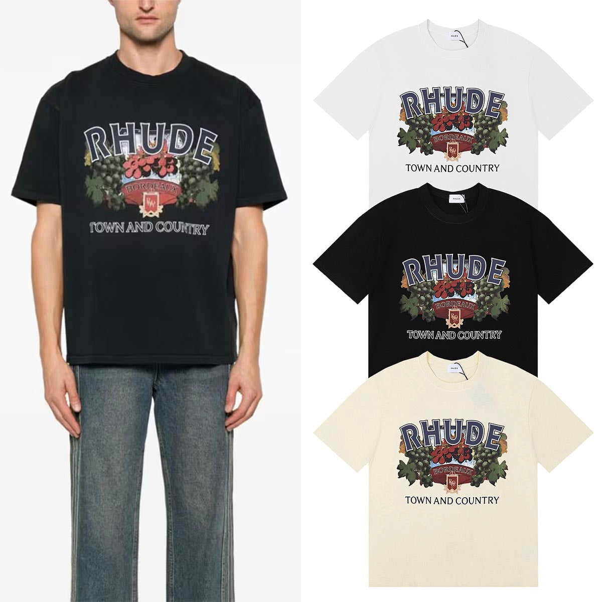 Rhude T Shirts Town And Country
