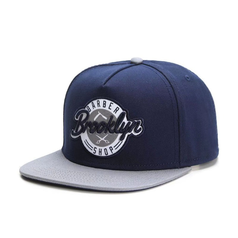 Trendy flat brimmed snapback hats brooklyn men's and women's adjustable hat