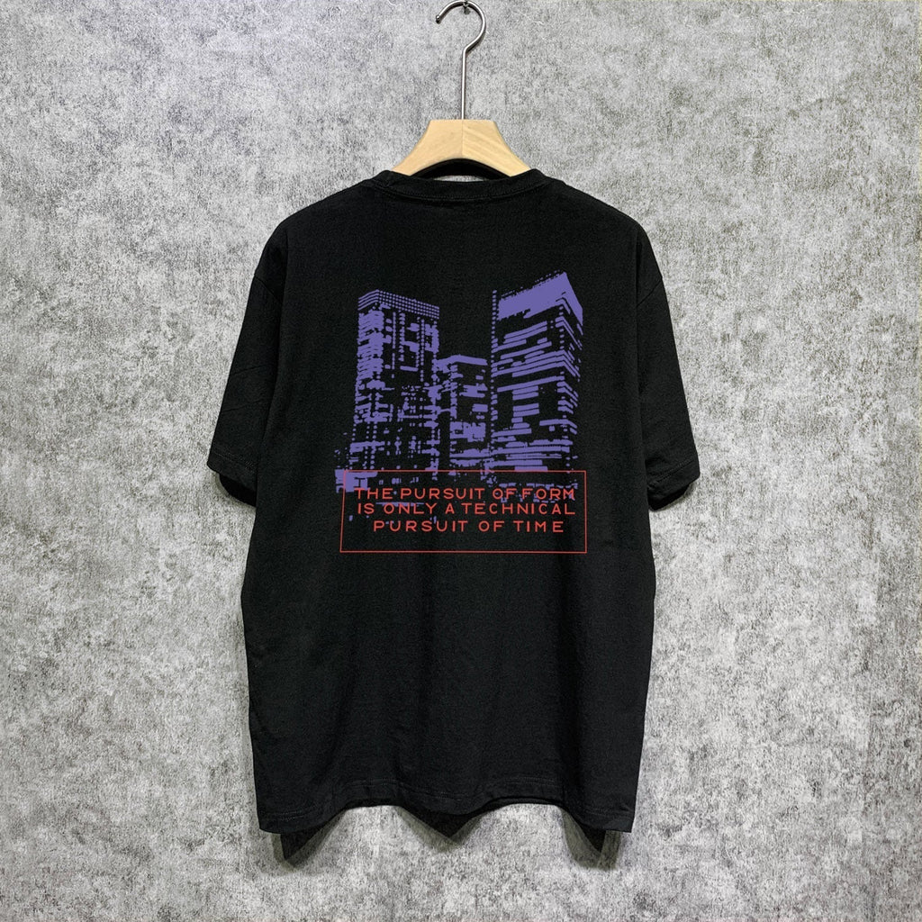 Gallery Dept T Shirt Retro Printed Loose Short-Sleeved Shirt