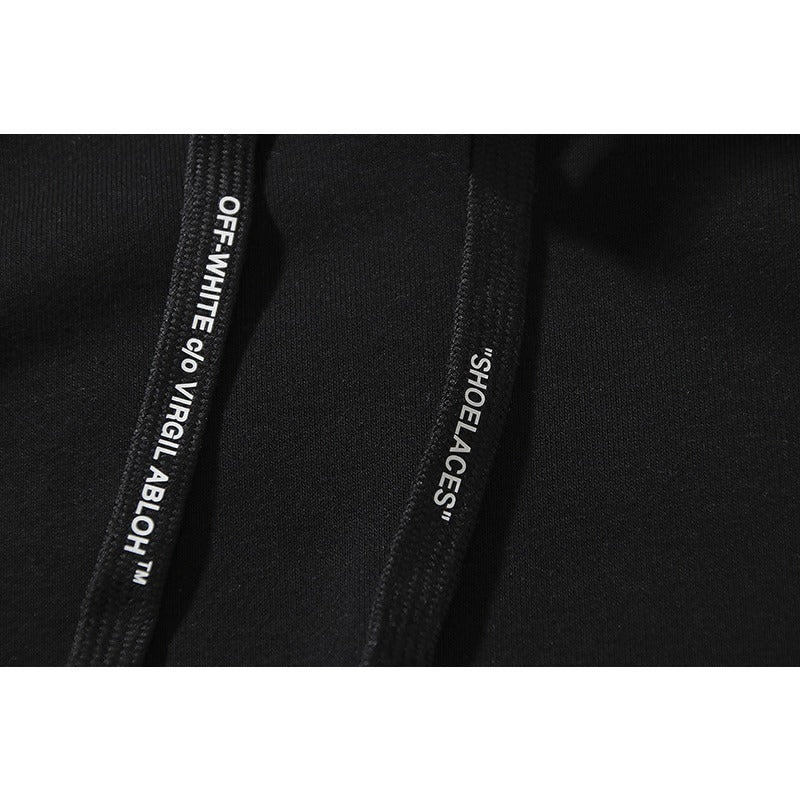 OW  hoodie Color gradual change Arrow pattern Pullover Hood