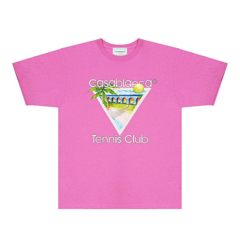 Casablanca T Shirts Fashion Print Street