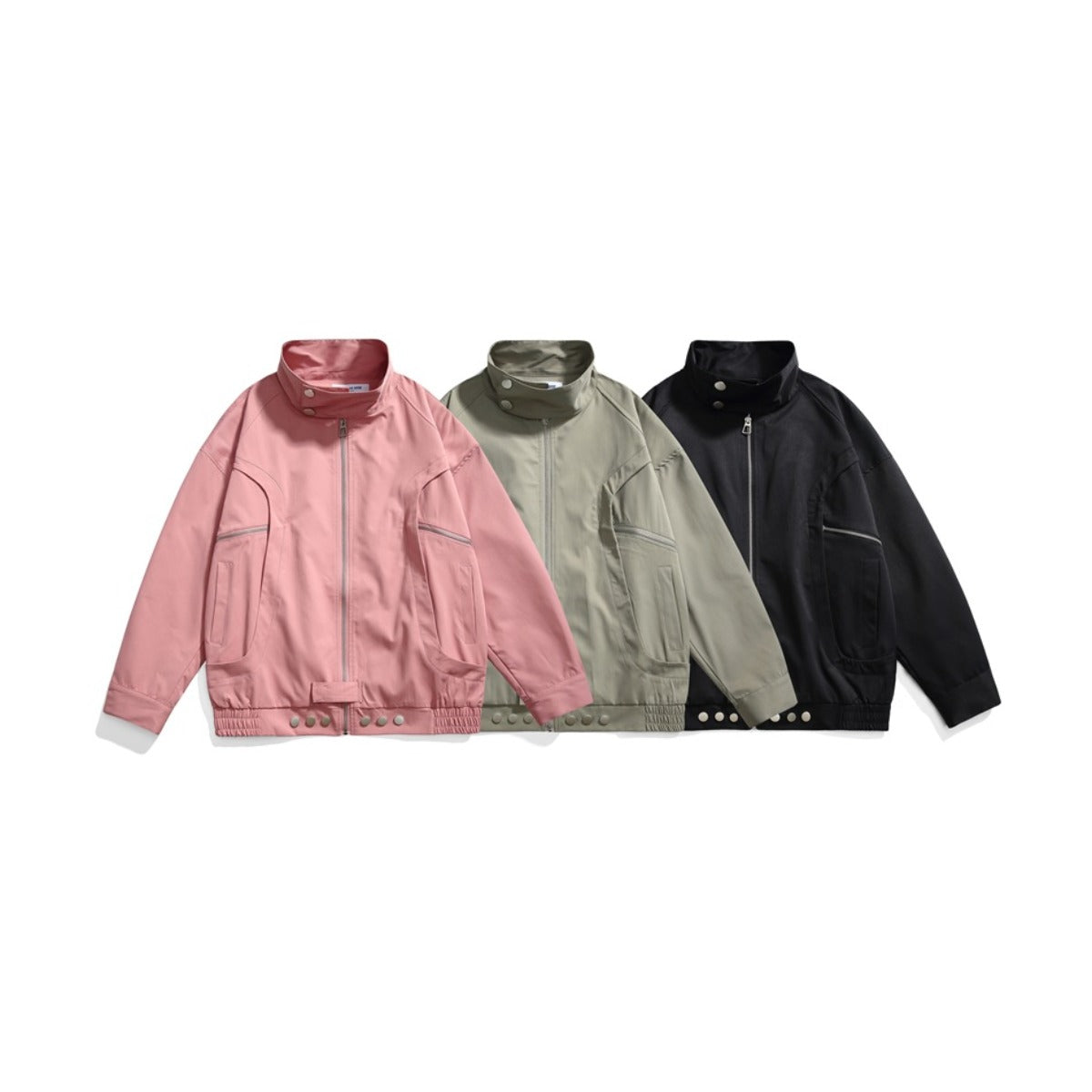 Unisex Jacket Vintage Spring and Autumn Coat Men's and Women's Casual Loose Lapel Jacket