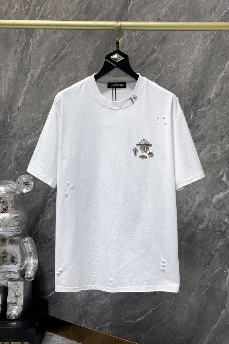 Chrome heart T shirts High-quality 100% cotton streetwear