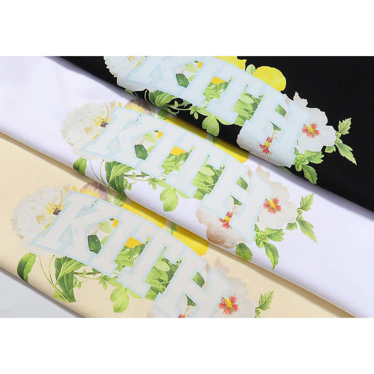 Kith T-Shirt Yellow Floral Print Tee