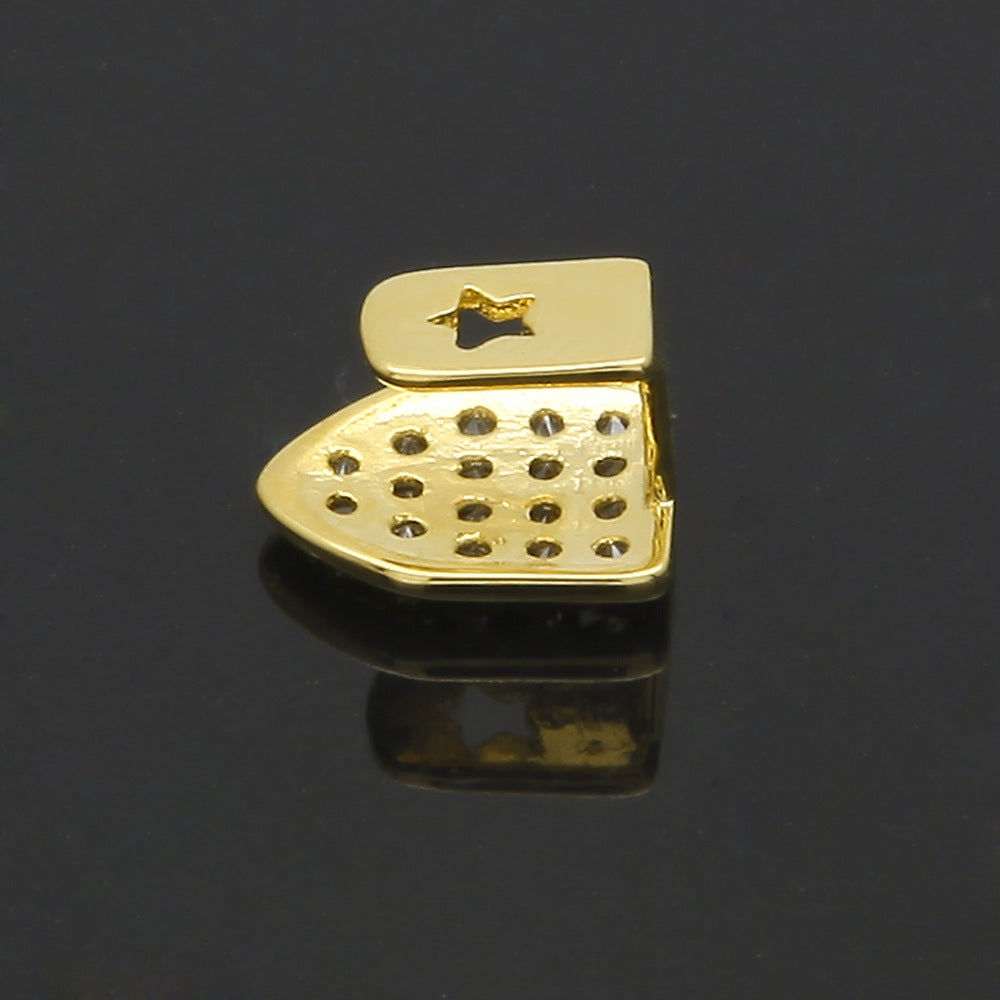 Grillz Diamond Gold Braces Zircon Single Spectrum