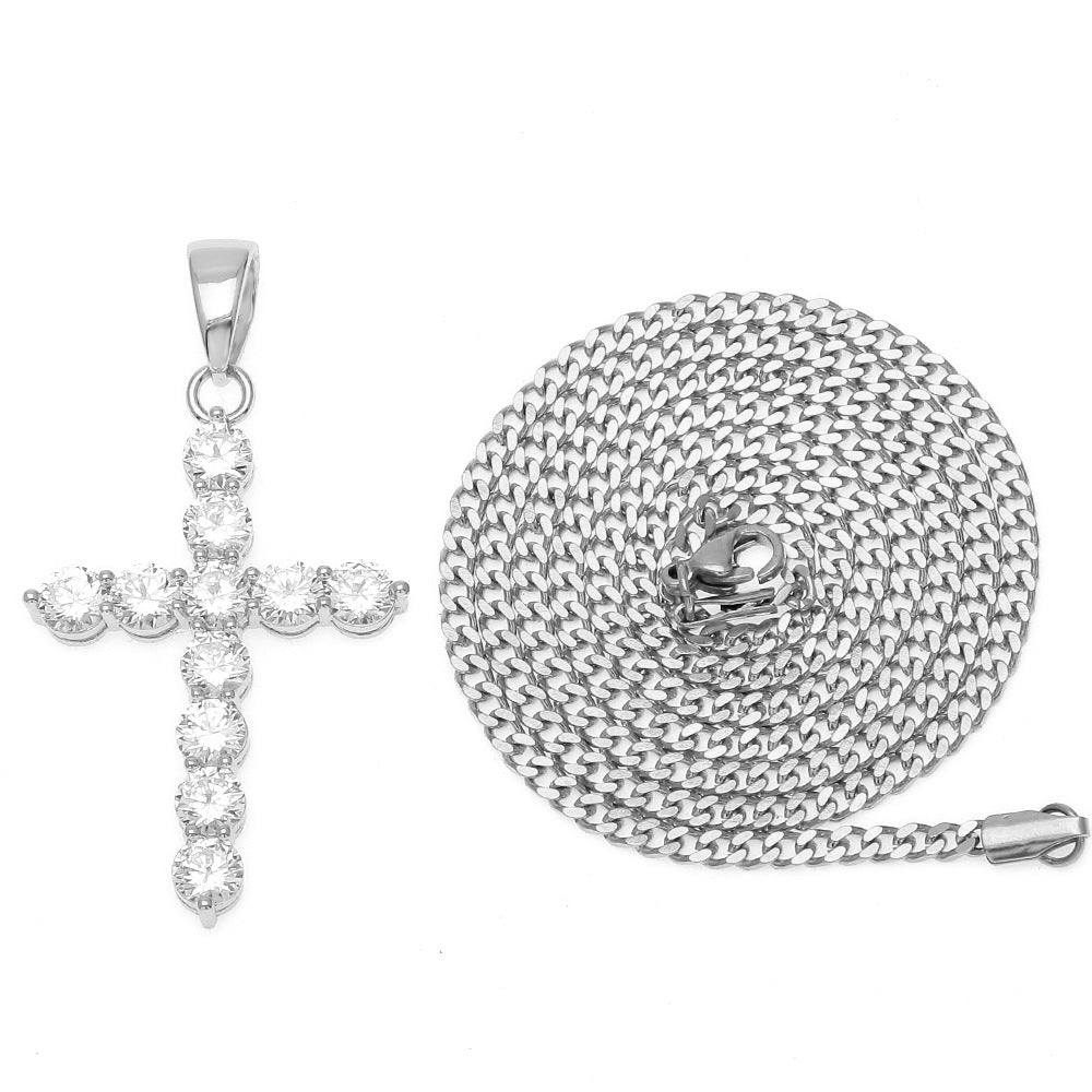 Jewelry Copper with AAA Zircon Crosses Royalty Spectrum Crosses