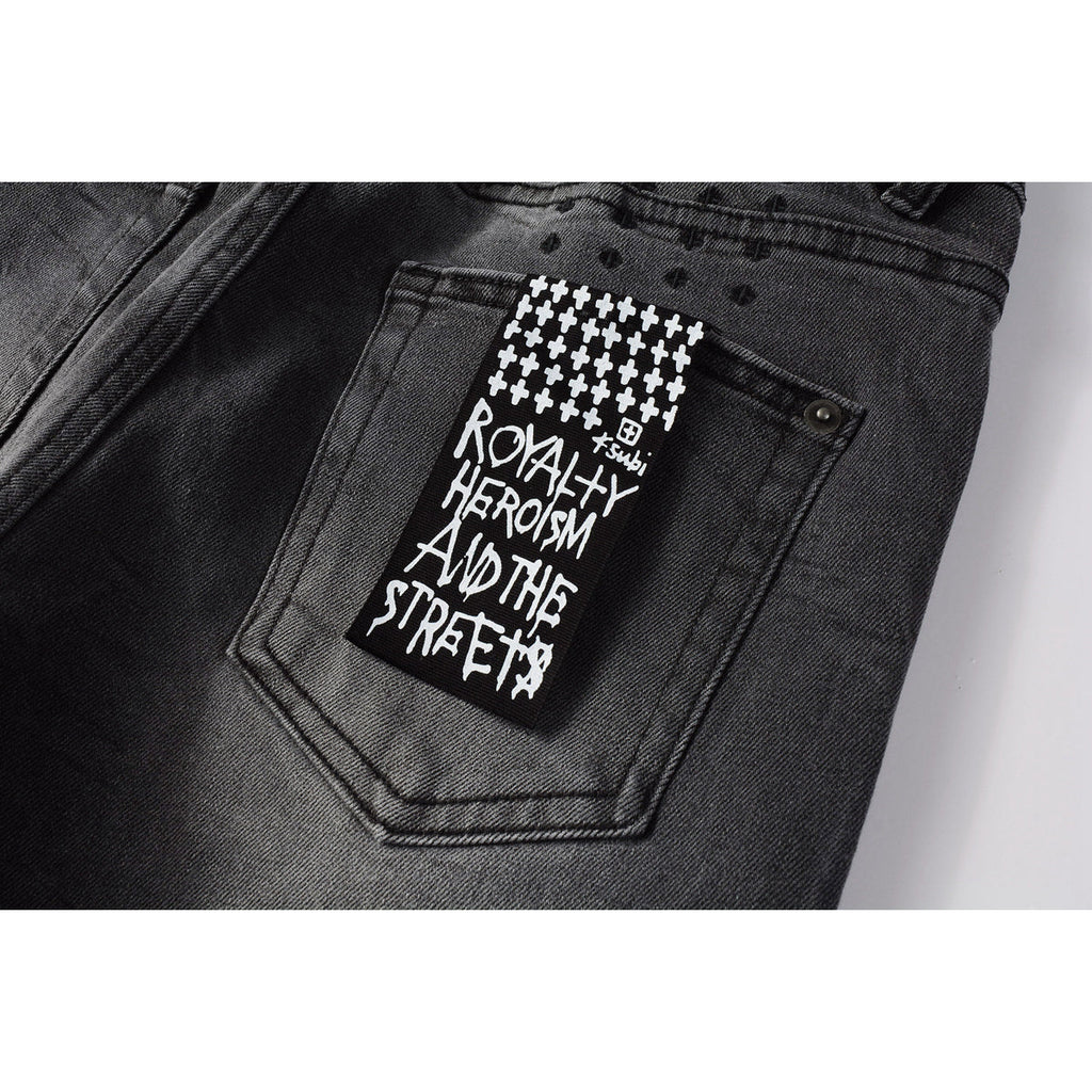 KSUBI Jeans Men's Straight High Street Pants