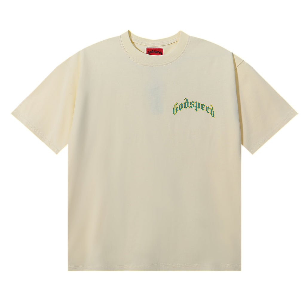 Godspeed T Shirts Masked Man Printed Cotton Crew Neck Short Sleeve Men and Women