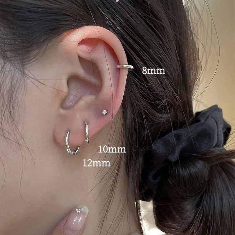 Ear hole earrings Women's bone rings Earrings Ear buckles Advanced sense