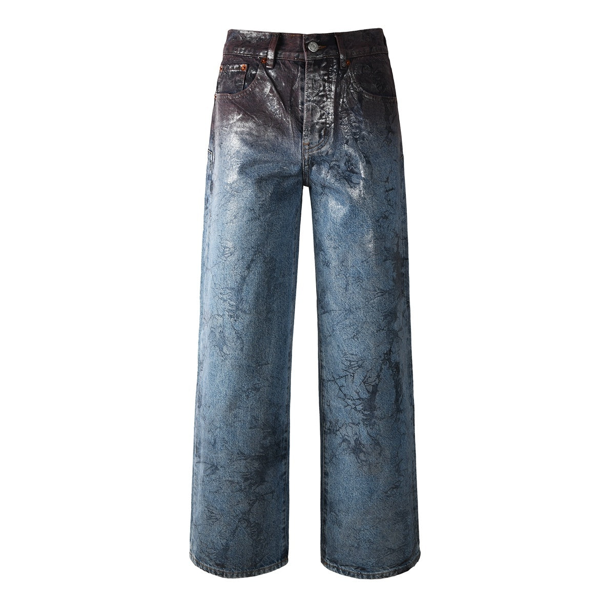 Mens trendy purple jeans, 100% cotton Rhinestones #109