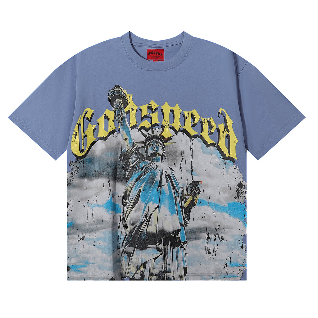 Godspeed t Shirts Free Muse Printed Cotton Casual Short Sleeves Men and Women
