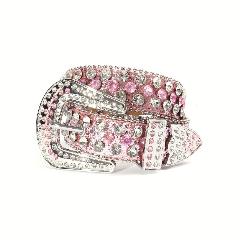 Hip-hop punk rhinestone belt alloy punk accessories