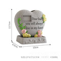 Pet Grave Marker Pet Cat Puppy Funeral Tombstone Heart Resin Urn Animal Cremation Storage Container