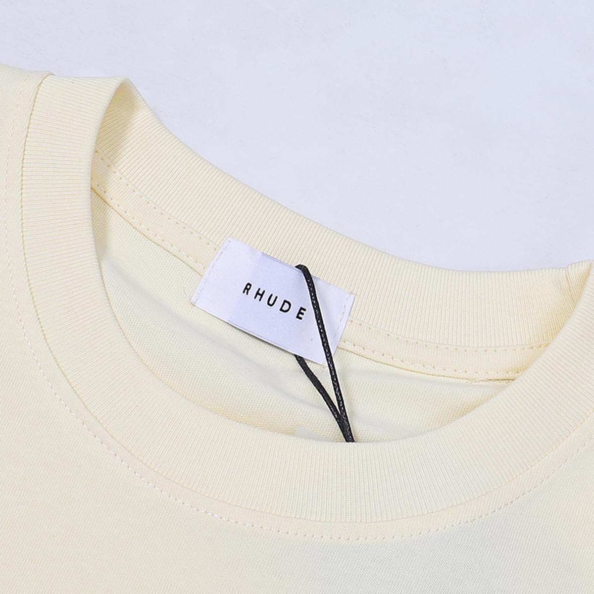 Rhude T Shirts Ski Print Cotton Short Sleeve Men and Women
