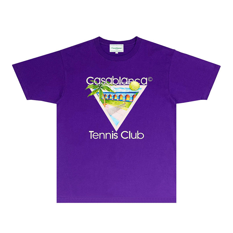 Casablanca T Shirts Fashion Print Street