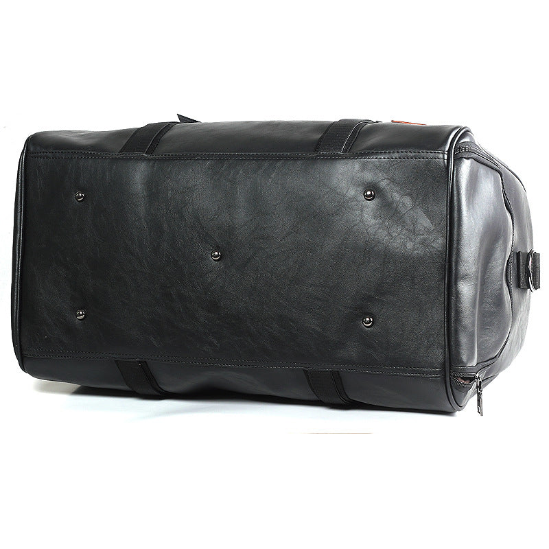 Leather duffel bag men's travel bag large capacity portable messenger bag travel luggage bag