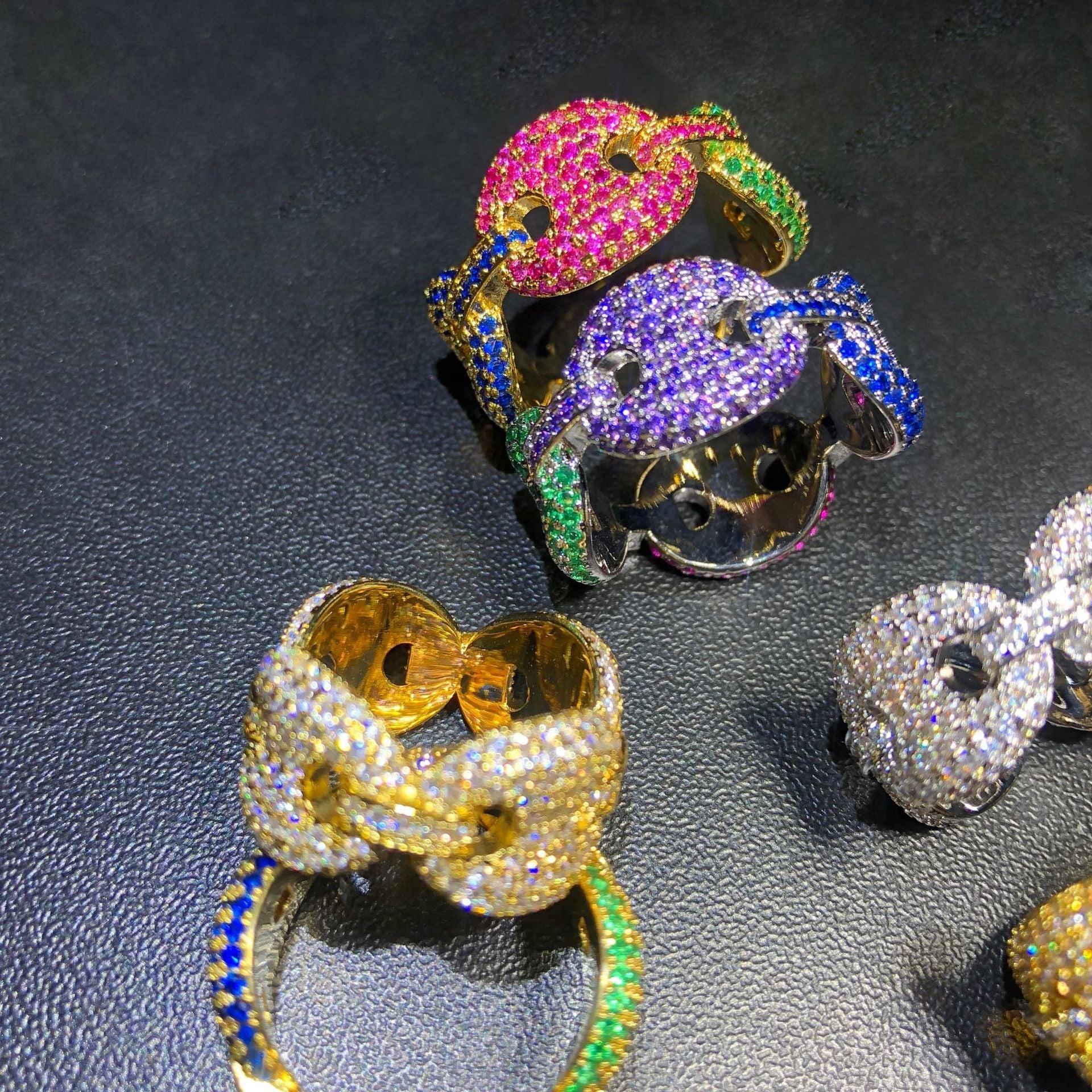 Rings Pig Nose Ring with AAA Zircon St. Valentine's