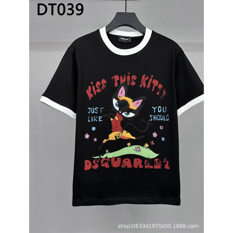 DSQ2 T Shirts Tide Letter Print