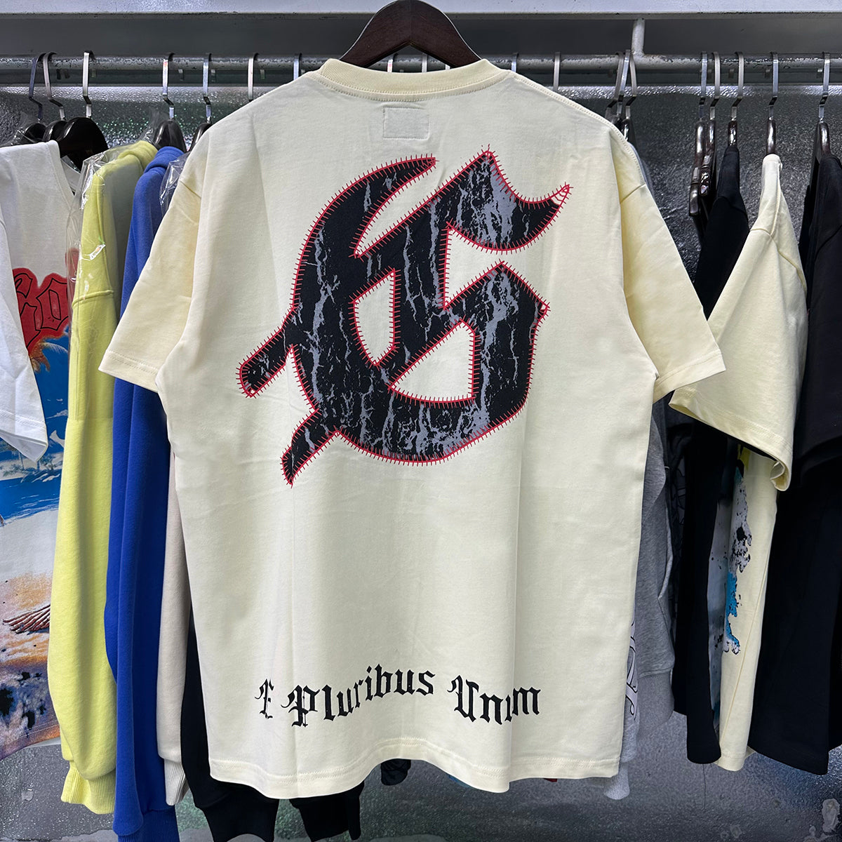 Godspeed T Shirts Skull Baseball Players Printed Cotton Casual Short Sleeves Men and Women
