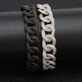 Bracelet Copper with Zircon Cuban Bracelet Hip Hop ins Spectrum St. Valentine's