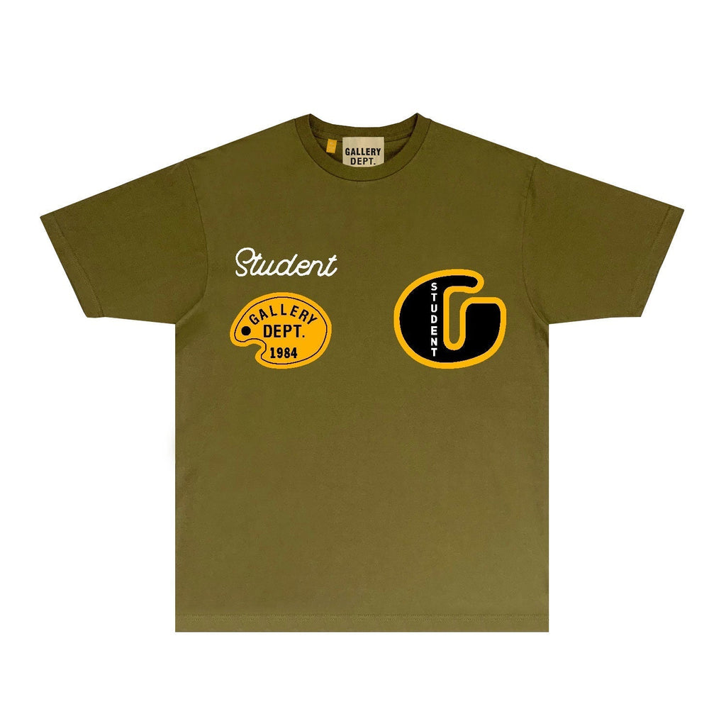 Gallery Dept T Shirt Retro Printed Loose Short-Sleeved Shirt (part2)