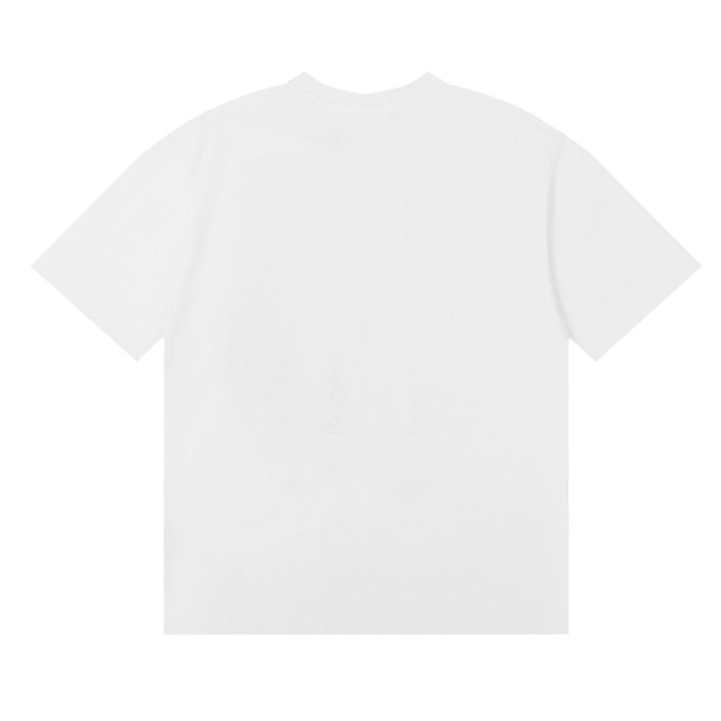 Rhude T Shirts Sardines Badge Printing Cotton Casual Short Sleeve Men and Women