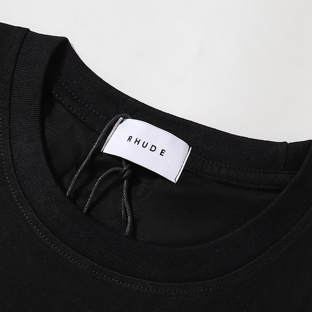 Rhude T Shirts Eagle Print Cotton Casual Short Sleeve Men and Women