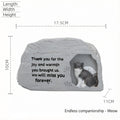 Pet Grave Marker Resin Pet Funeral Urn Storage Box Cat Dog Funeral Memorial Supplies