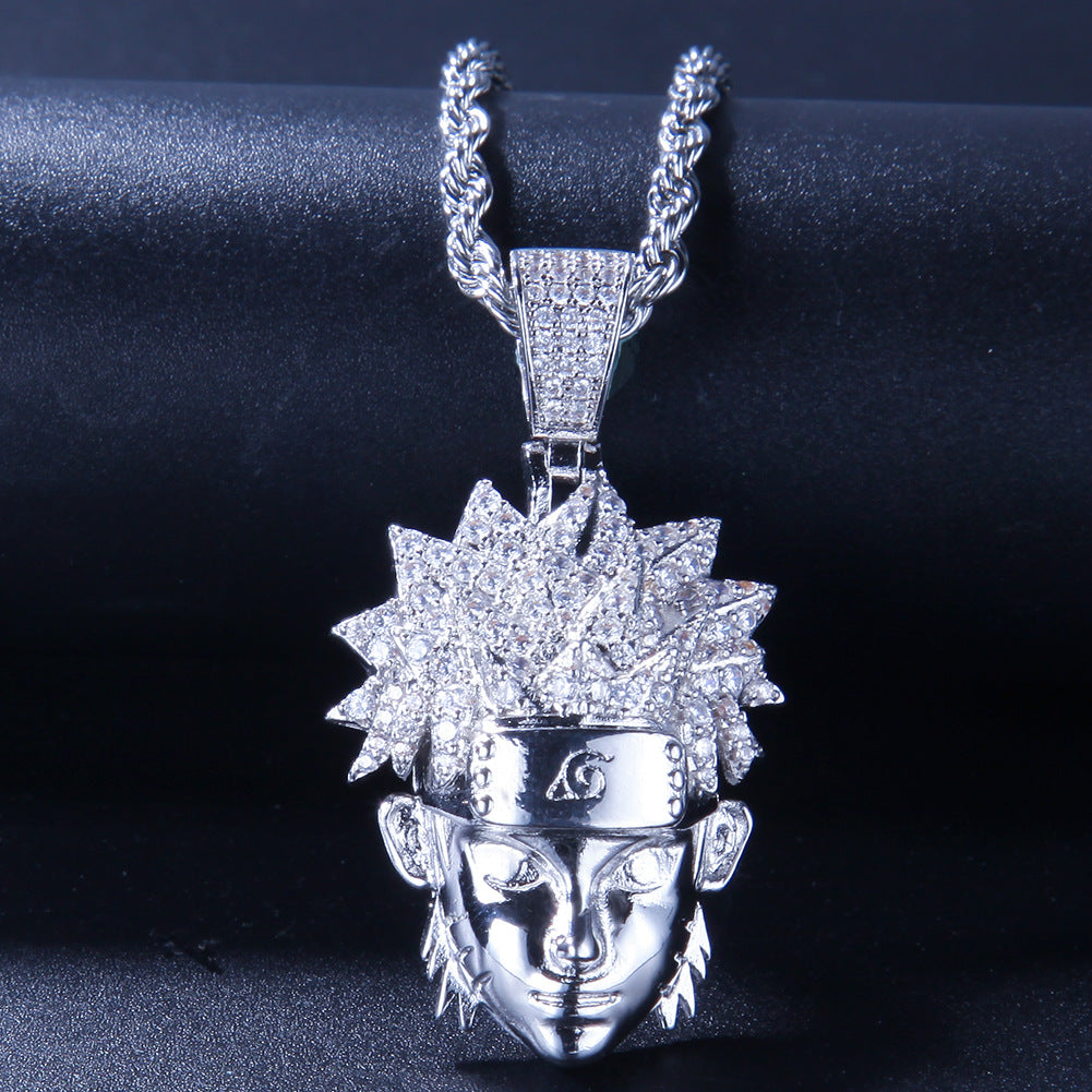 Jewelry Zircon Pendant Two Color Electroplating 14K Spectrum Far East