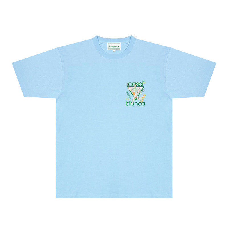 Casablanca T Shirts Fashion Print Street
