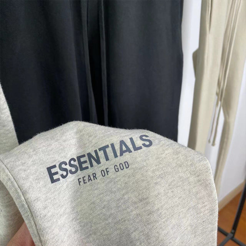 Fog Essentials Sweatpants Unisex Reflective Logo Fleece Sweatpants