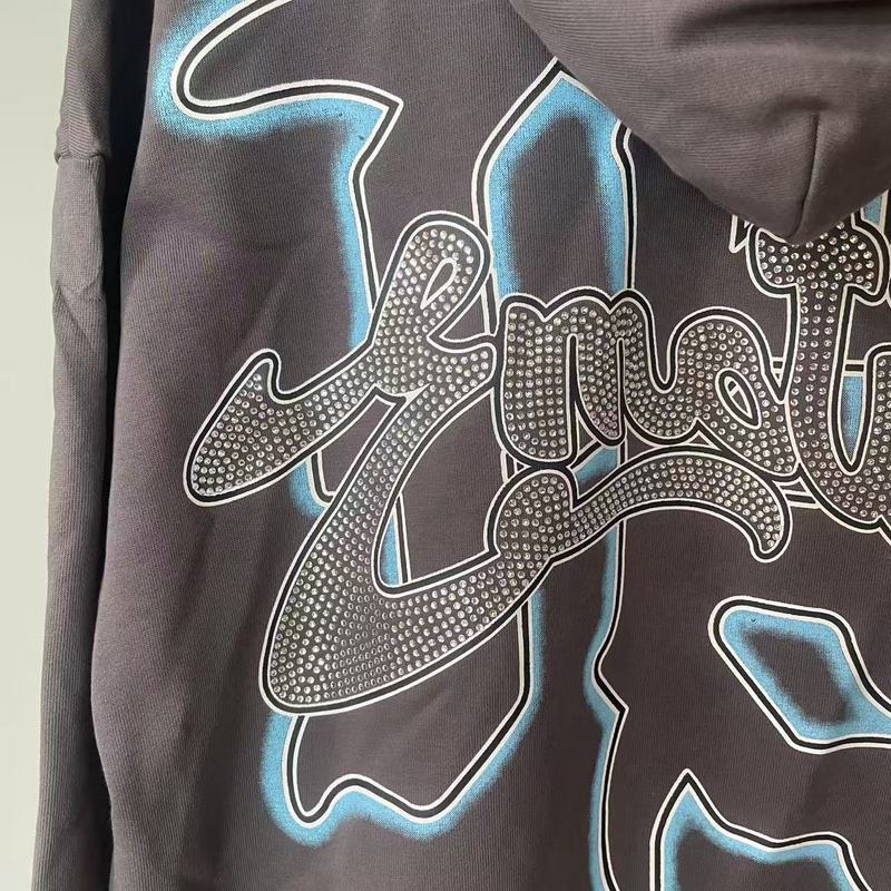 Mixed Emotion hoodie Hot Diamond Zip Cardigan Sweater Jacket