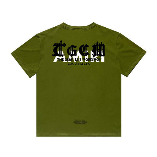 Amiri T Shirt Printed Casual Hip Hop round Neck Short Sleeve T-shirt